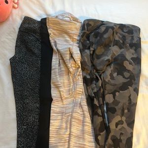 4 pairs of Athleta kids leggings size 14